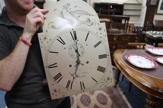 A 19th century eight-day longcase clock by George Poole, Taunton W.48cm